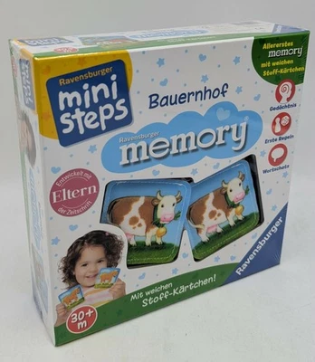 Ravensburger 04497 ministeps Bauernhof memory mit weichen Stoff-Kärtchen NEU - Bild 1 von 4