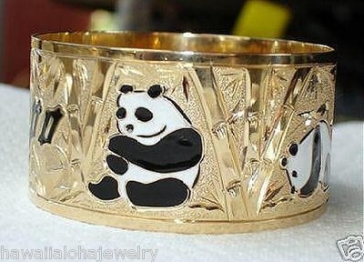 75MM 14K YELLOW GOLD HAWAIIAN CUSTOM HAND ENGRAVED PERSONALIZED