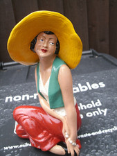 RARE WADE ART DECO JUNE 2 , CELLULOSE FIGURINE , 1936. REPAINTED.