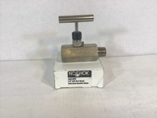 Noshock 504-MFC Soft Seat Needle Vavle 1/2" NPT M-F Steel 6000 PSI 200 Degree F