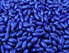 1,000 pcs Blue Pearl Loose Plastic Pearls 3mm x 6mm Oval Rice Craft Beads