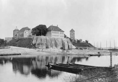Germany Prussia Saxony province Tangermuende showing the castle 1910 OLD PHOTO