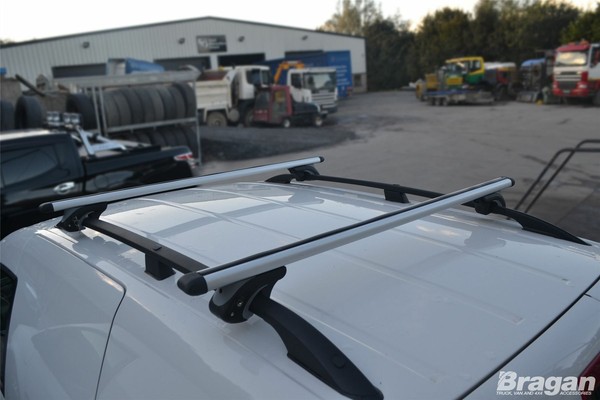 DachträGer Schwarz + Querstangen Silber + StüCk VW Caddy Maxi 2010-2015 Lwb Van-image