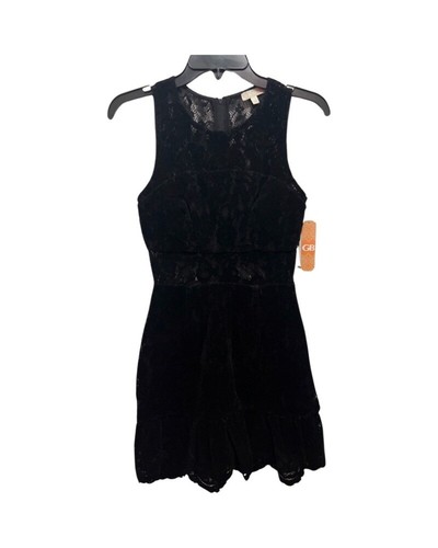 GB Gianni Bini Black Dress Sz XS Mesh Lace NWT - Picture 2 of 5