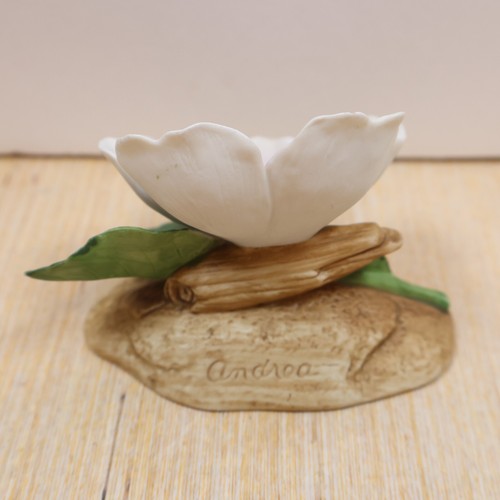Vintage Wildrose Blossom Figurine 8041 Andrea by Sadek 1987 - Picture 4 of 9
