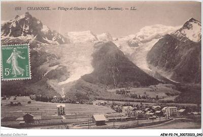 AEWP2-74-0108 - CHAMONIX - village et glaciers des bossons - taconnaz