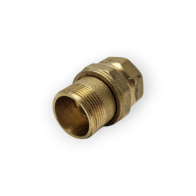 ITAP 1510012 THREE PIECE FITTING 1/2 STRAIGHT NOZZLE FLAT SEAT