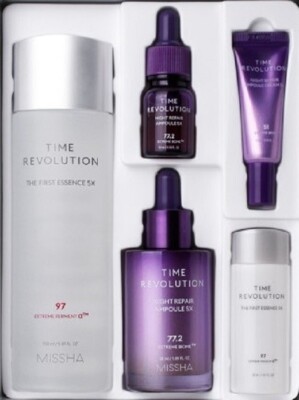 Missha Time Revolution Essence Ampoule 2pcs Special set Anti Aging 