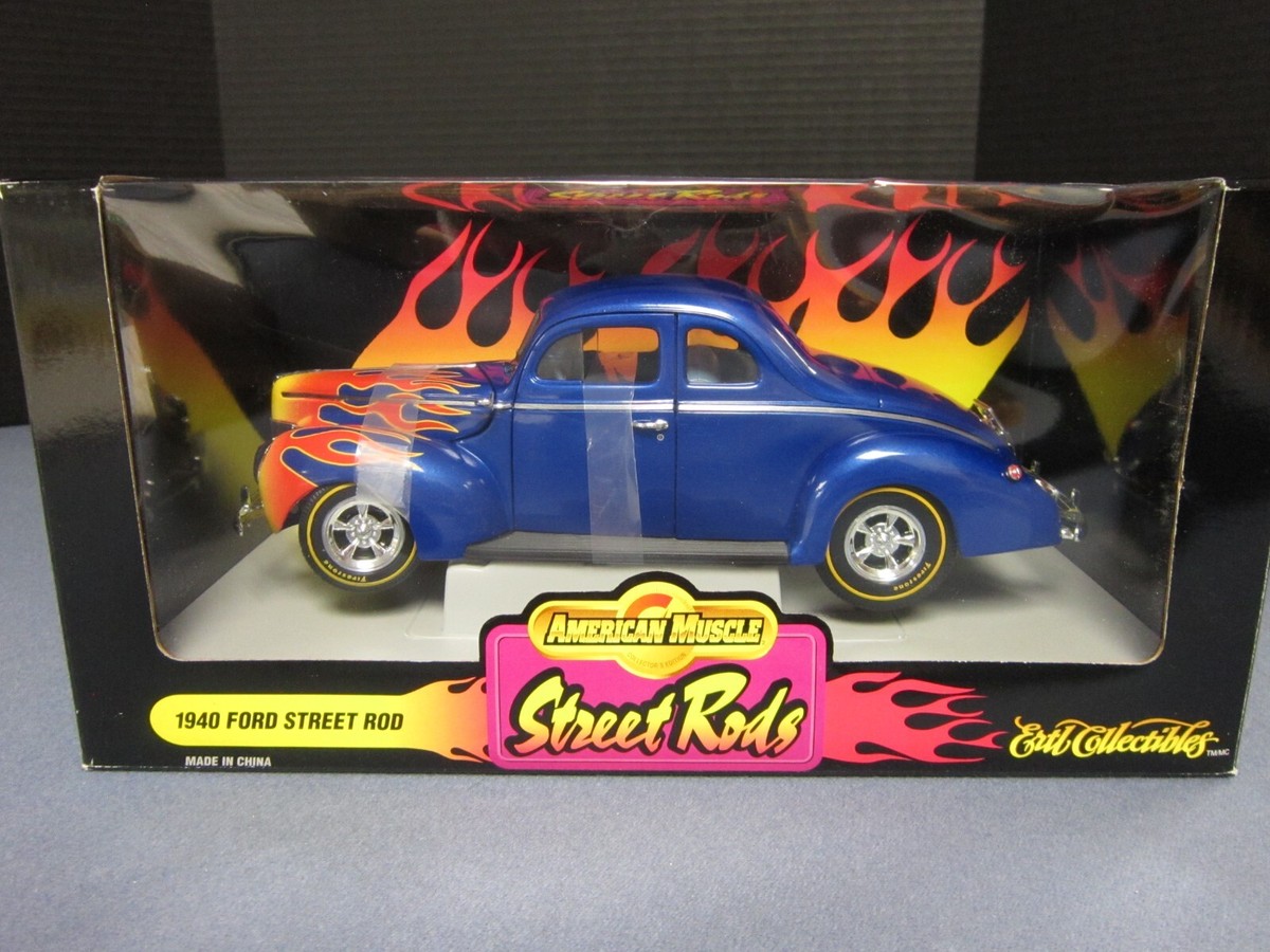 自動車 Ertl Collectibles 1940 Ford Street Rod 1/18 1940 FORD STREET ROD CUSTOM IN AQUA , ERTL/AMERICAN