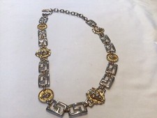 Vintage Gold Silver Tone Lion Belt Made in Korea