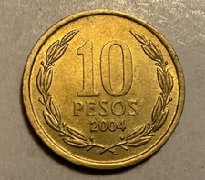 2004 10 pesos Chile.
