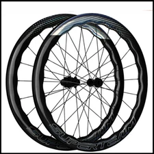 700C Road Bike Disc Brake Carbon Wheelset Center Lock/6 Bolt Clincher Tubeless