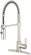 Kingston Brass LS8778CTL Continental Single Handle Kitchen Faucet Brushed Nickel
