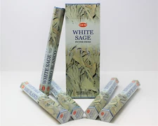 Hem White Sage Incense Bulk 6 x 20 Stick Box, 120 Sticks (Spiritual Cleansing)