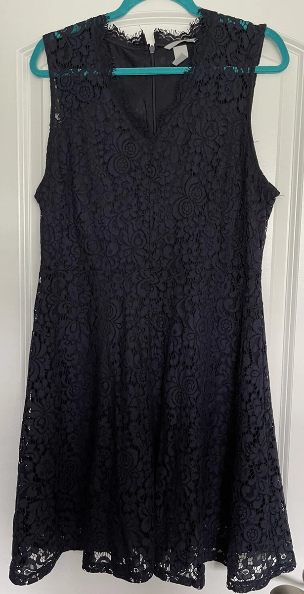 H and m hotsell blue lace dress