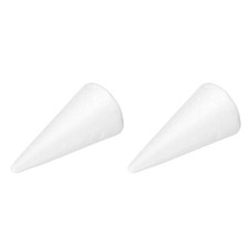 Foam Cones for DIY Arts and Crafts 4.33 x 2.17 inch Polystyrene Cones 2 Pack