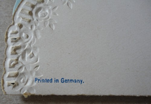 Vintage 3D Fold-out Valentine Card, Embossed & Glossy, Dove with Rose c1900s - 第 7/9 張圖片