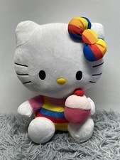 Hello Kitty Ty 2012 Plush Stuffed Animal Toy Rainbow Cupcake by Sanrio 12"
