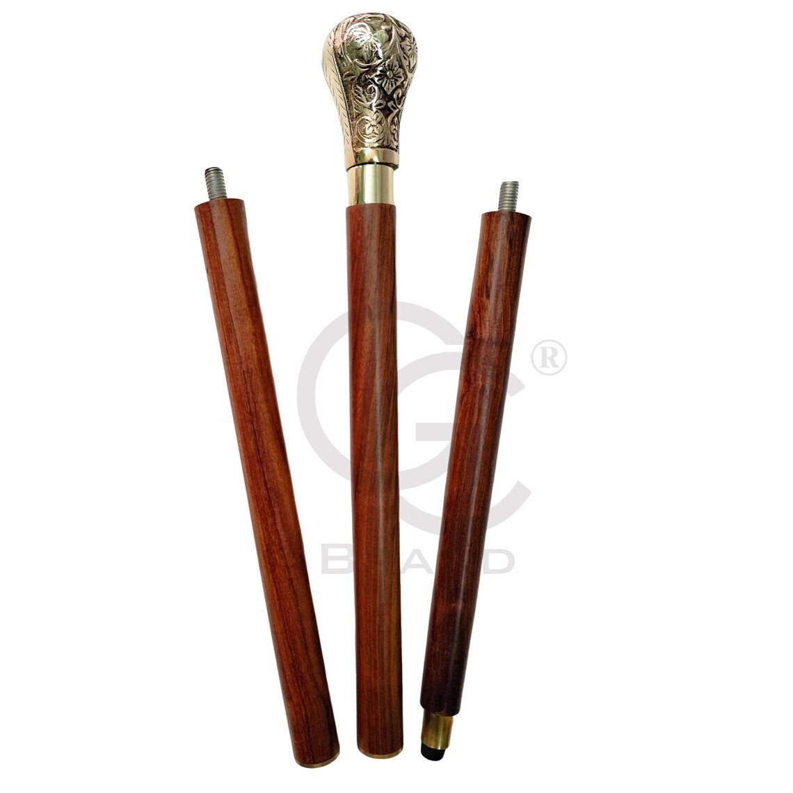 Premium Solid Brass Knob Walking Stick Elegant Gi… - image 4