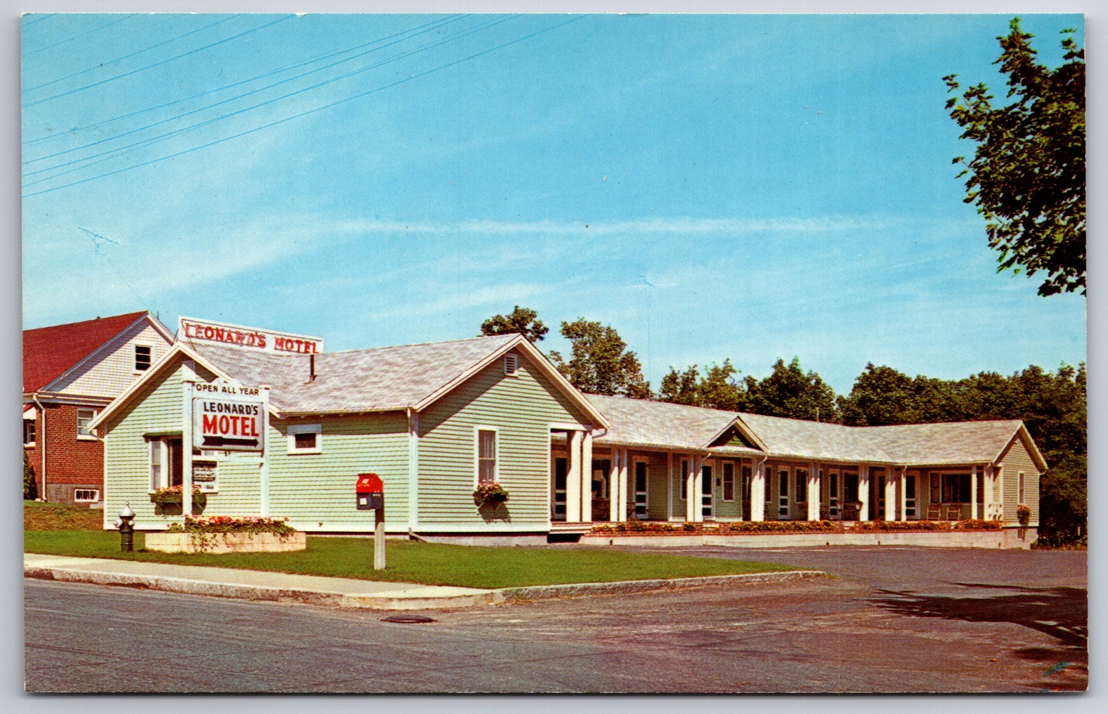 Bar Harbor MaineLeonard MotelRoadside1960s Postcard eBay