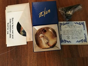 Zolan numbered authentic miniature plate