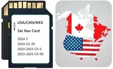 Navigation SD Card Latest Version GPS Maps For CX-30/3, CX-5, CX-90, USA/CAN/MEX