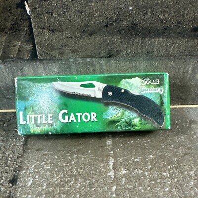 Little Gator Pocket Knife Stainless Steel Blade 5 inch New 15-285B Frost Cutlery