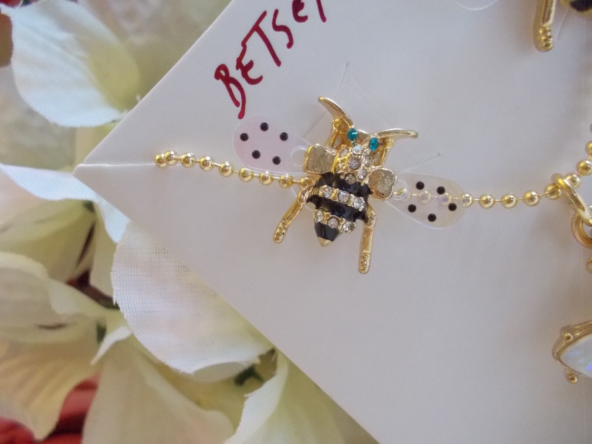 43. Gold Bees Headband in gold/Betsy Johnson jewelry gift box Gift Box for Her, Bee Gift Box Soap and Honey, Honey Bee  main image 3