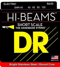 DR SMR-45 Hi Beam Bass Guitar Strings 45-105 medium gauge short scale