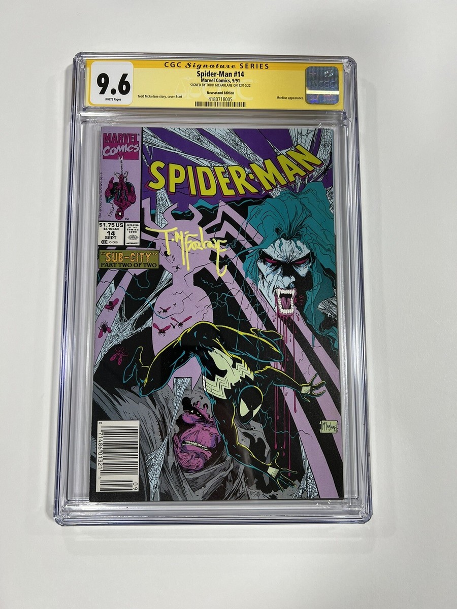 Spider-Man アメコミ　Todd McFarlane  14冊セット SPIDER-MAN 14 CGC 9.6 WHITE PAGES NEWSSTAND SS TODD