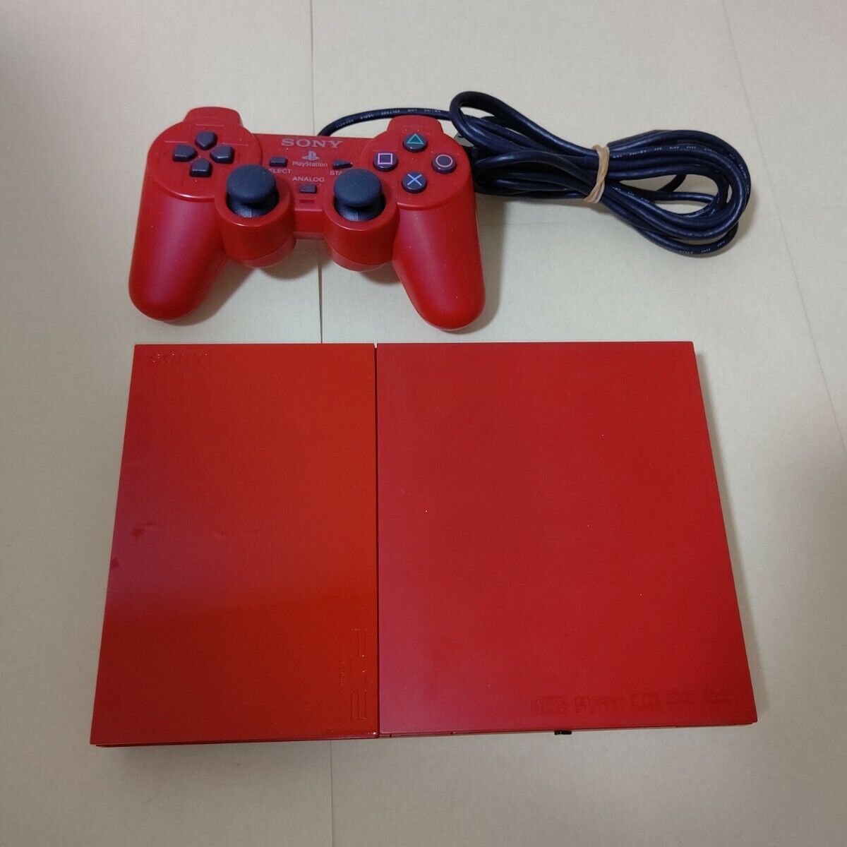 PS2 Slim Console SCPH-90000 CINNABAR RED Playstation 2 F/S PS2 Slim Console SCPH-90000 CINNABAR RED Playstation 2 F/S