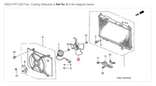 HONDA ACURA GENUINE OEM NSX Fan, Cooling (Mitsuba) Radiator ☆ 19020-PR7-A03 ☆