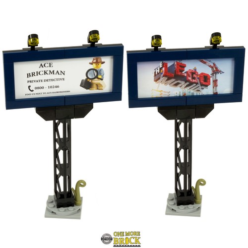 Cartelera | Cartel publicitario | Inc 7 inserciones | Kit personalizado hecho con LEGO real - Imagen 5 de 5