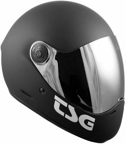 Casco integral TSG Pass Pro con dos viseras, monopatín cuesta abajo multicolor Foto 2 de 4