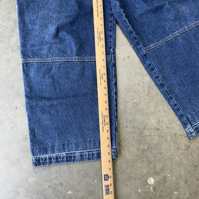 Jean Vintage JNCO Seven 7 Baggy - Taille 34x32 - Jambes Larges - Bleu - Année 2000 - Occasion Bon état