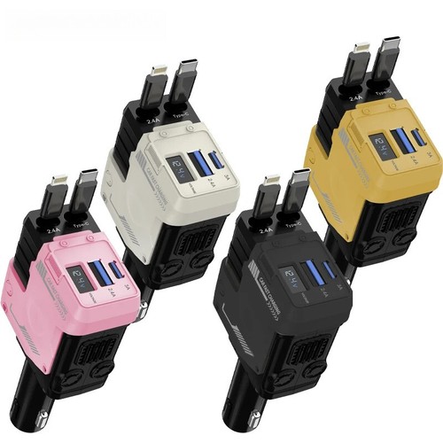 4 Port Super Fast Car Charger Adapter Cigarette Lighter For iPhone Android LOT - Picture 10 of 27