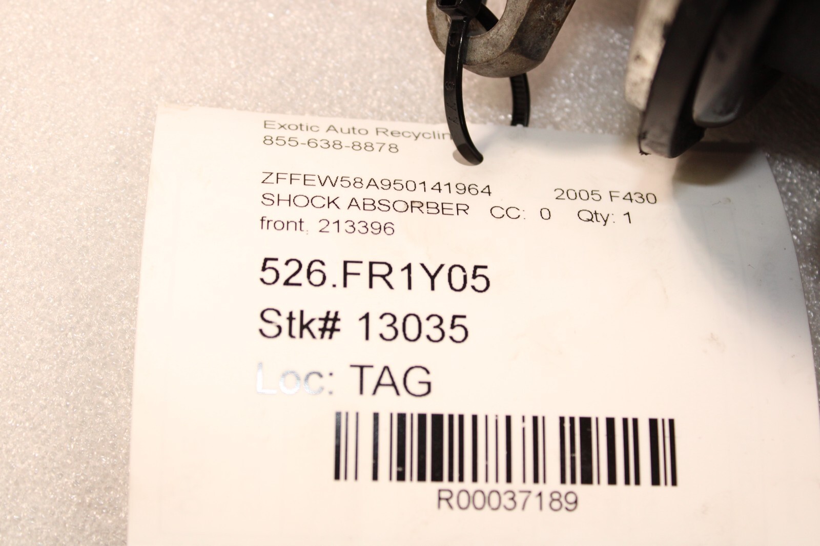 Ferrari F430, Coupe, Spider, Front Shock Absorber, Used, P/N 213396