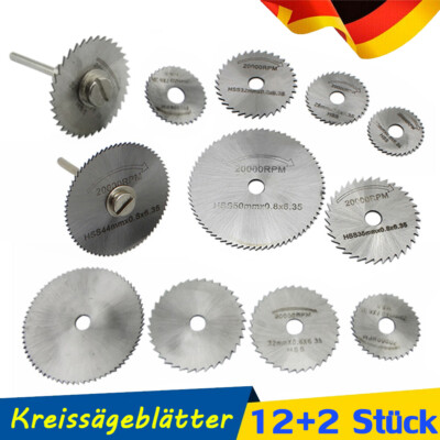14x HSS Kreissägeblatt Mini Sägeblatt Saw Blade Set für Dremel Drehwerkzeug Holz