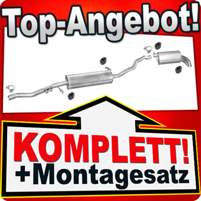 Auspuff für SEAT ALHAMBRA I 1.9 TDI 130/150PS 2.0 TDI Auspuffanlage