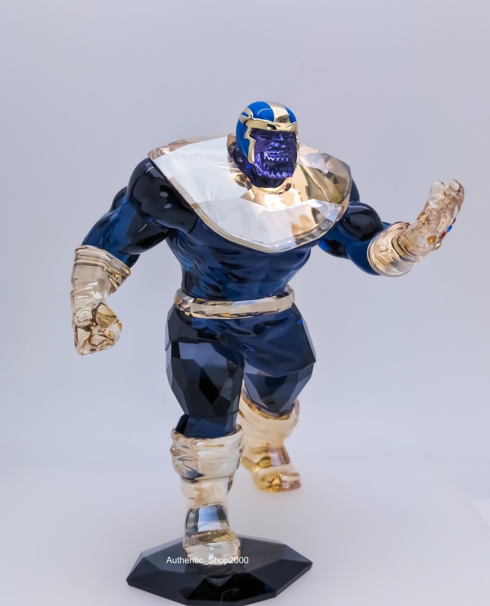 New 100% SWAROVSKI Brand Marvel Thanos Crystal Figurine Display in