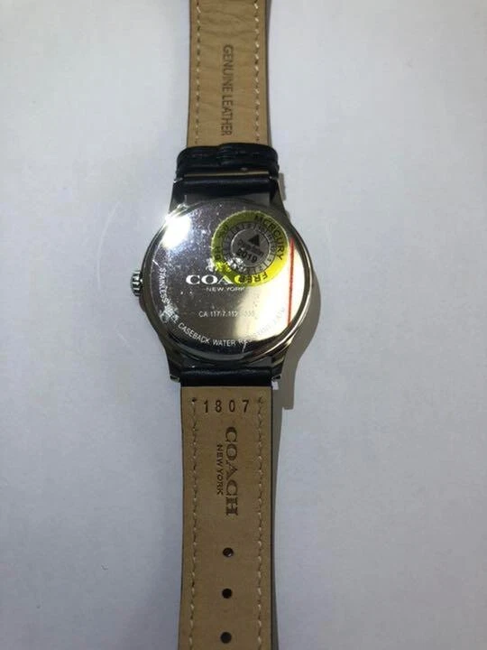 RARO! Orologio da polso COACH Signature & Bee batteria sostituita donna come nuovo funzionante