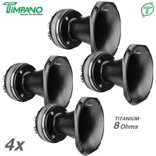 4x Timpano TPT-DH2000 PRO Titanium Driver - 2" Aluminum Exit PRO Horn 1800W Pack