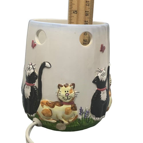 2000 Waxcessories Cat Tales Electric Wax Warmer 10441 Ceramic No Top Tray - Picture 11 of 11