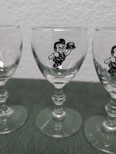 Set Of 4 Big Boy Restaurants Glass Barware Stemware , 1970’s - Picture 4 of 8