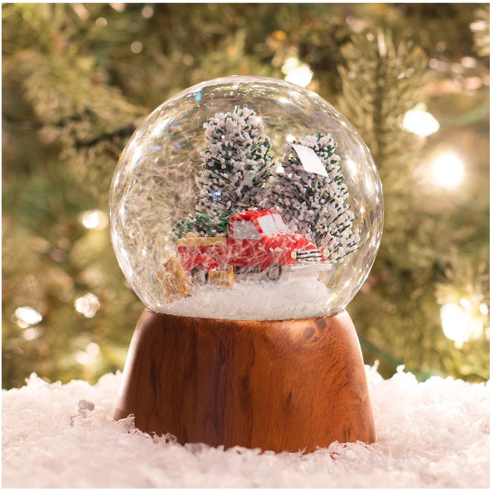 Roman Snowman Family – Globo Di Neve Musicale Con Pupazzi – 14,6 Cm – Suona 'The 12 Days Of Christmas' – Resina