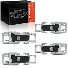 4x Front and Rear Side Black+Silver Interior Door Handle for Chevy Equinox 05-09