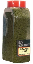 Woodland Scenics 1362 Turf Coarse BURNT GRASS 32 oz Shaker - NIB