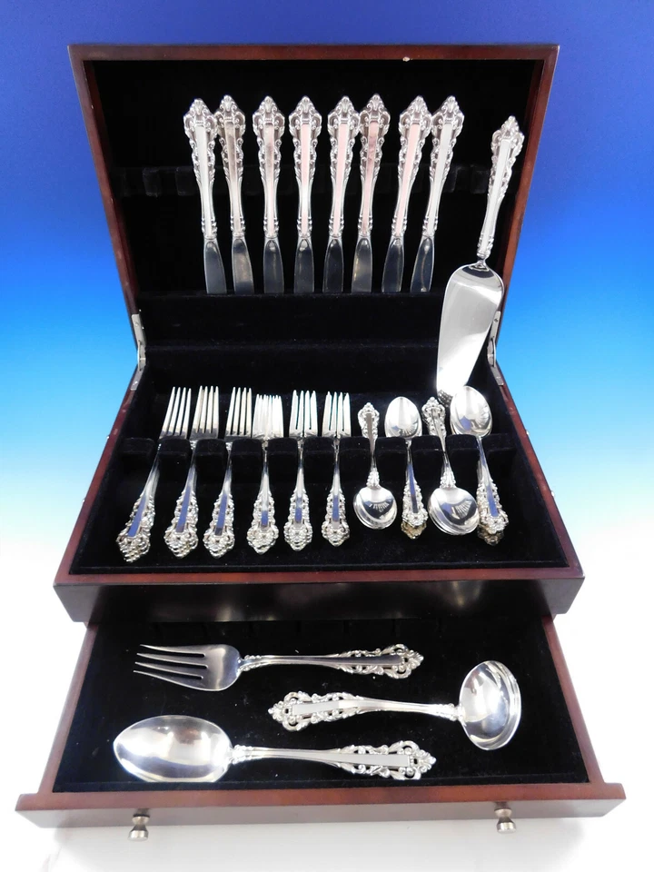 Medici by Gorham (1971) Sterling Silver Flatware Set for 8 Service 44 pieces - Image 2 of 4