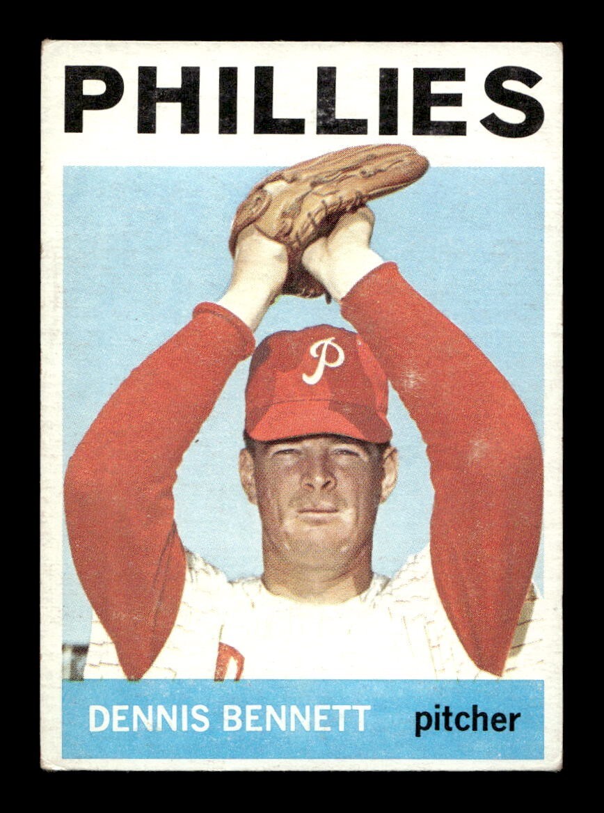 1964 Topps #396 Dennis Bennett Phillies VG-EX+ *9s