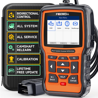 Foxwell NT510 Elite for ASTONMARTIN Bidirectional OBD2 Scanner Diagnostic Engine